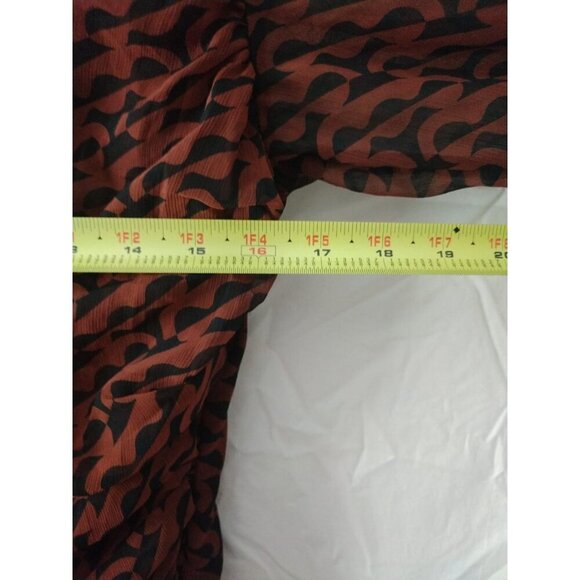 A New Day Womens Brown & Black Long Sleeve Ruched Dress XXL. NWT - Picture 5 of 7